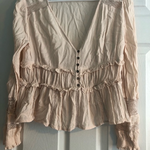 American Eagle Long Sleeve Blouse - Picture 2 of 6